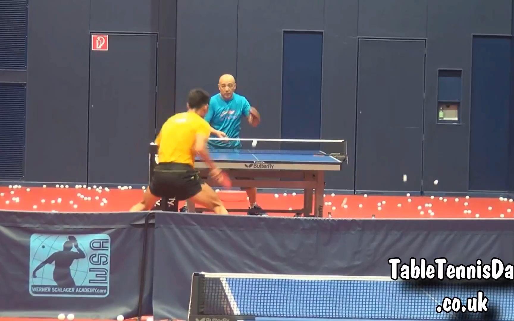 奥地利队轻取韩国队，张继科统治全场